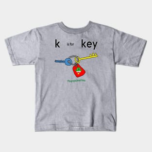 k is for key Kids T-Shirt